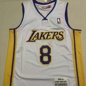 Los Angeles Lakers Kobe Bryant White Basketball Retro Jersey for Men